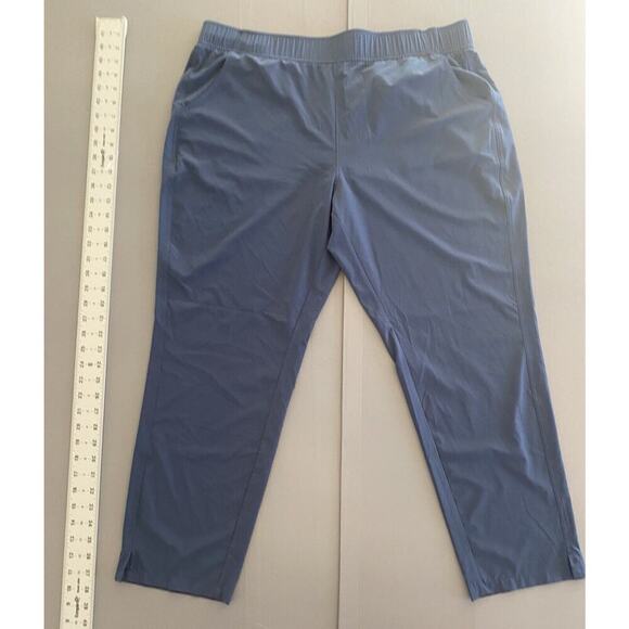 Eddie Bauer Womens XL Pull On Elastic Waist Stretch Outdoor Pants Blue - Picture 5 of 12